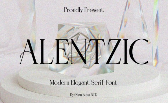 Alentzic: A Modern Serif Font for Digital Design