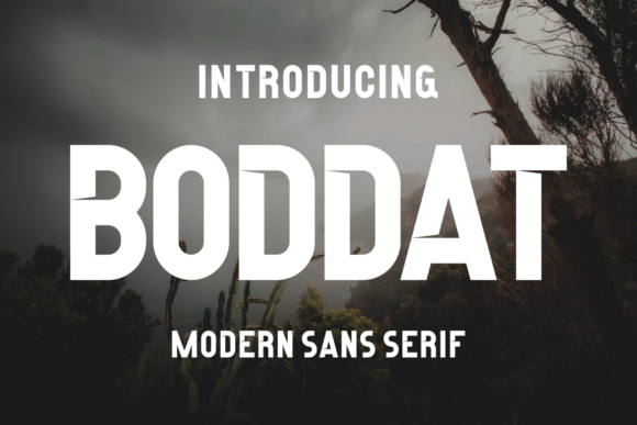 Boddat: A Modern Sans Serif Font for Handmade Creations
