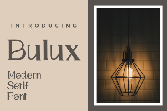 Bulux Serif Font for Handmade Creations