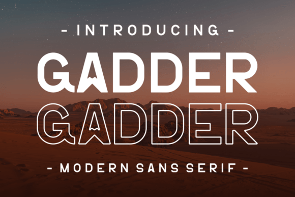 Gadder: A Modern Sans Serif for Bold Design