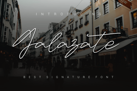 Galazate: A Simple Script Font for Professional Branding