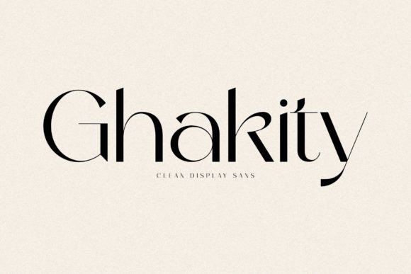 Ghakity: A Modern Sans Serif Font for Your Brand