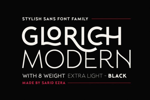 Glorich: A Designer’s Take on a Modern Sans Serif