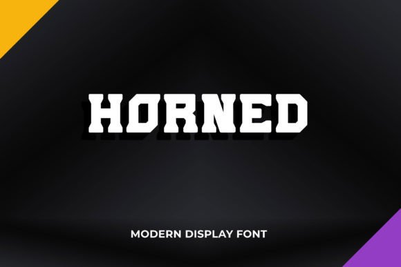 Horned: A Bold Serif Font for Digital Marketing