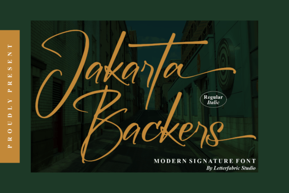 Jakarta Backers: A Modern Signature Font for Branding