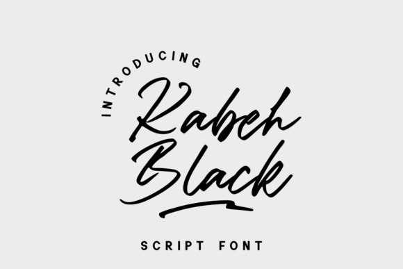 Kabeh Black: A Modern Script Font for Editorial Elegance