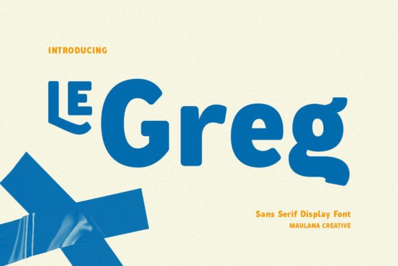 Le Greg: A Modern Sans Serif Font for Web Design