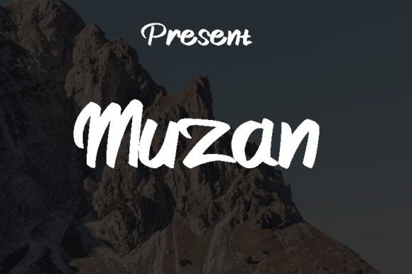 Muzan: A Modern Script Font for Creative Makers