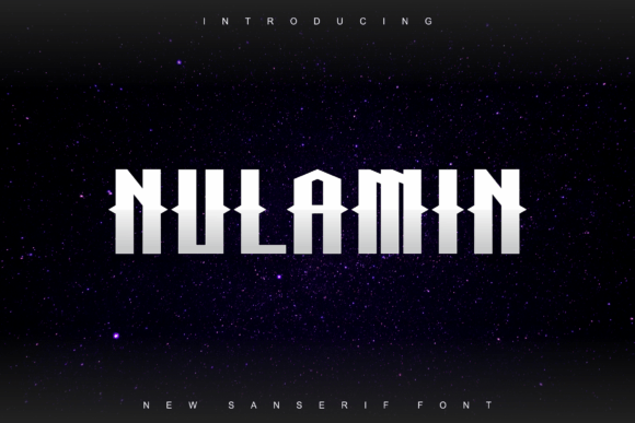Nulamin: A Futuristic Sans Serif Font for Bold Branding