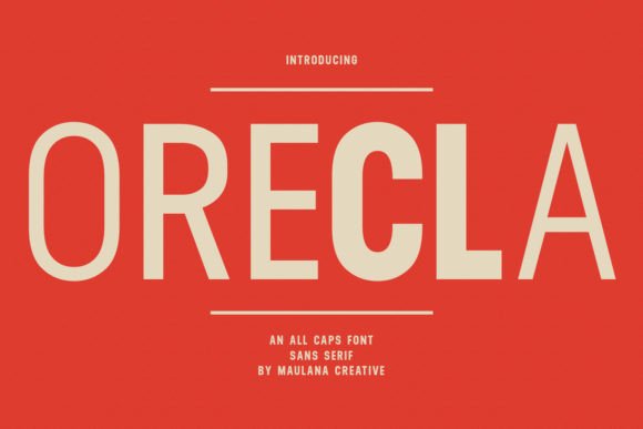 Orecla Sans Serif Font for Modern Marketing