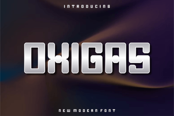 Oxigas: A Modern Sans Serif Font for Bold Branding