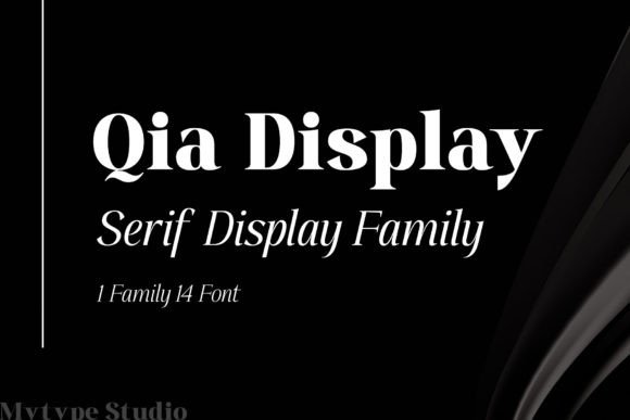 Qia Display: A Serif Font for Elegance in Editorial Design