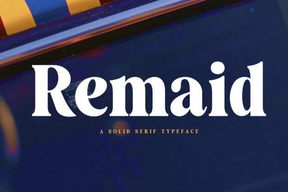 Remaid: A Modern Serif Font for Brand Impact