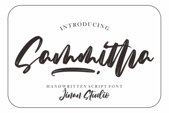 Sammitha: A Modern Script Font for Editorial Elegance