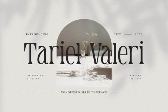Tariel Valeri: A Serif Font with Timeless Charm for Handmade Creations