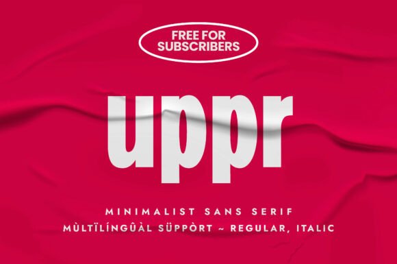 Uppr: A Modern Sans Serif Font for Bold Branding