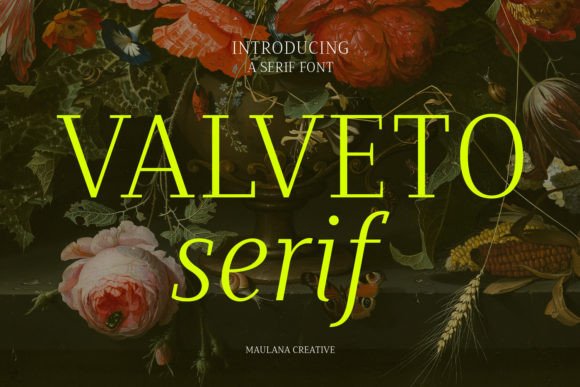 Valveto: A Serif Font That Elevates Your Digital Design