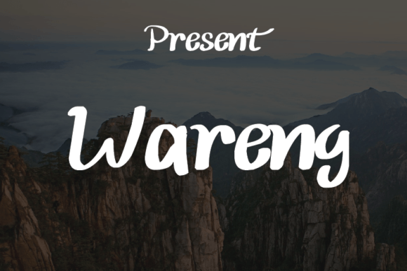 Wareng: A Modern Script Font for Brand Campaigns