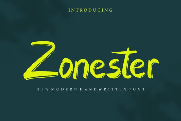Zonester: A Modern Handwritten Font for Web Design